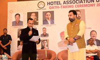 OATH TAKING CEREMONY OF NEW COMMITTEE 2026 - 28 HOTEL ASSOCIATION UDAIPUR AT RAMEE ROYAL RESORT UDAIPUR